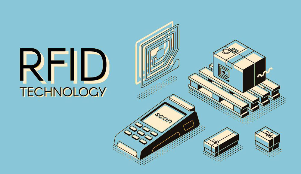 The labeling machine uses RFID technology to enhance the labeling process.