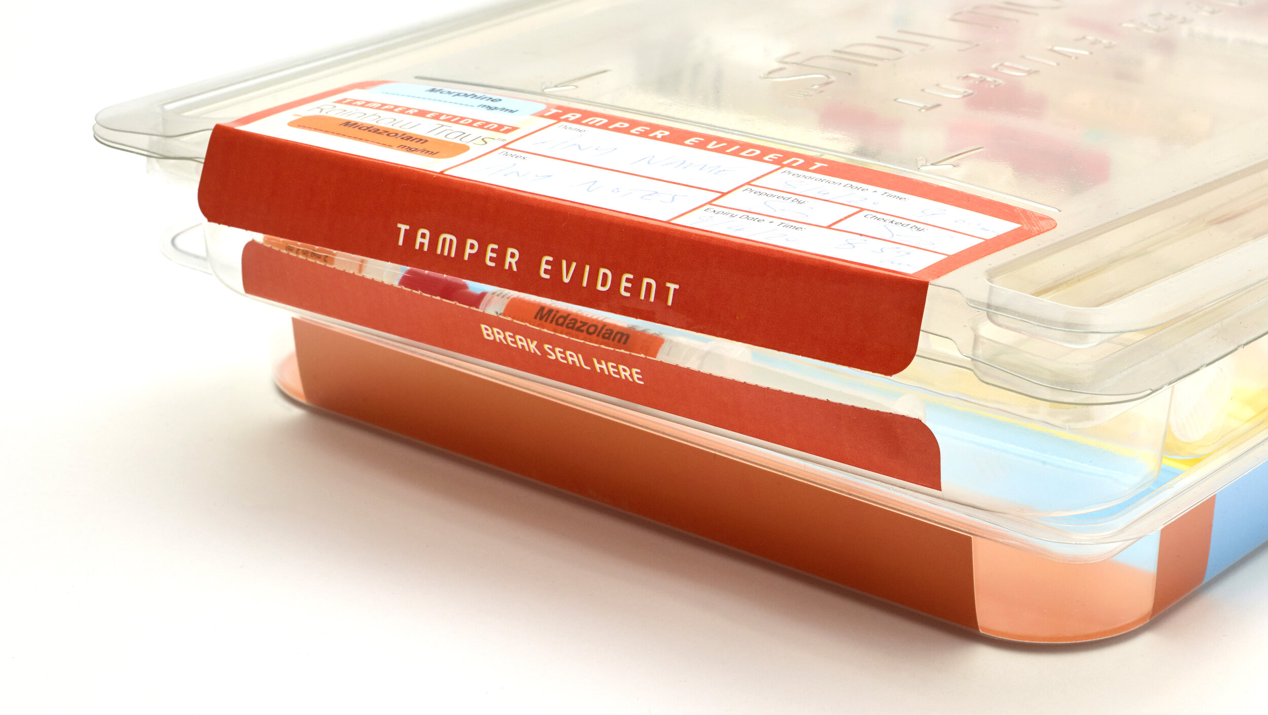 This picture is about tamper-evident labels, and the tamper evident labeling for various industries is important.